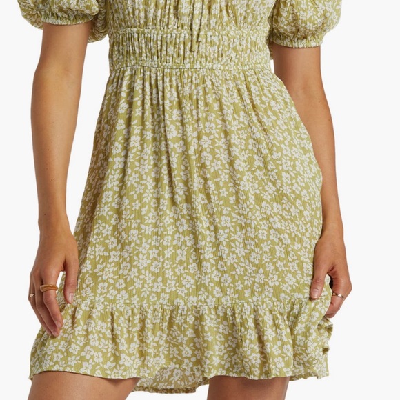 Billabong Cabana Puff Sleeve Dress NWT! - Picture 5 of 6